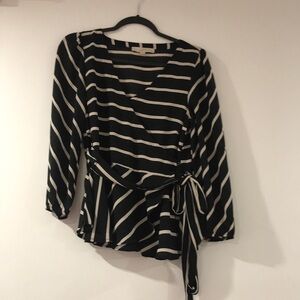 Loft ruffle bottom shirt